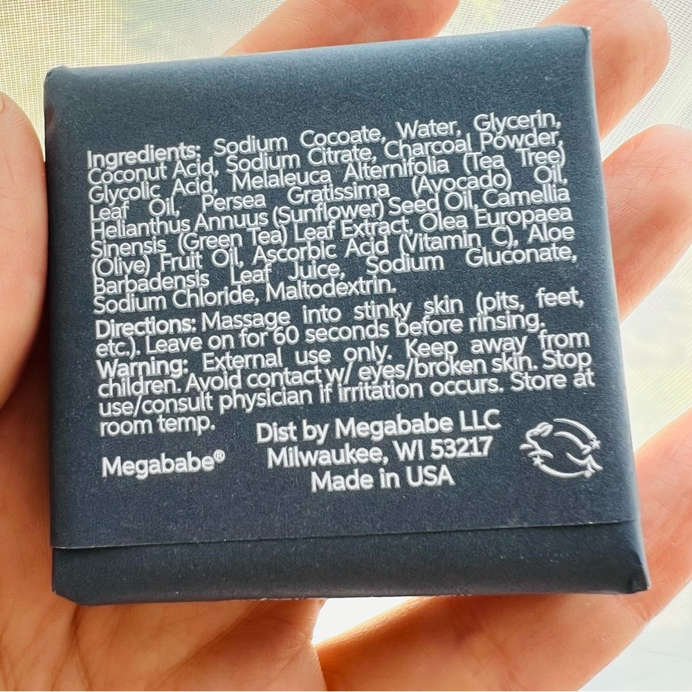 5 for 25⚡️Megababe Space Bar Detoxifying Charcoal Underarm Bar 36g - Picture 6 of 6